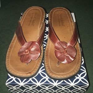 Josef Seibel Brown Leather Flip Flop!!!!
